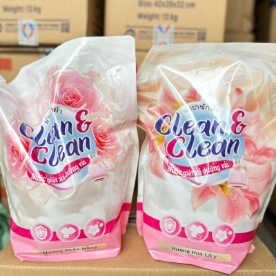 Nước Giặt Xả 5 in 1 Clean & Clean Dùng Cho Cả Giặt Tay Và Giặt Máy 3.2l/túi
