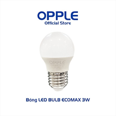 [Quà tặng] Bóng Đèn OPPLE LED Bulb Eco Save G45 E27 3W Ánh Sáng Vàng 3000K - Sáng Hơn Theo Cách Tiết Kiệm Hơn