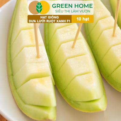 Hạt Giống Dưa Lưới Ruột Xanh Lai F1 Greenhome, Gói 10 Hạt, Dễ Trồng Quanh Năm, Nảy Mầm Cao, T28