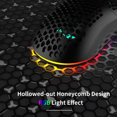 Chuột chơi game có dây Ajazz AJ390 với 7 phím có thể điều chỉnh DPI Thiết kế tiện dụng 