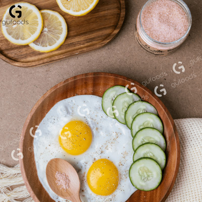 Muối hồng Himalaya GUfoods (dạng hạt mịn) - Tự nhiên, Giàu khoáng chất vi lượng, Không phụ gia, Không tinh chế