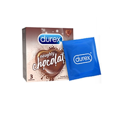 Bao Cao Su Durex Chocolate - Gai Nhỏ Tăng Khoái Cảm - Hàng Chính Hãng - H3