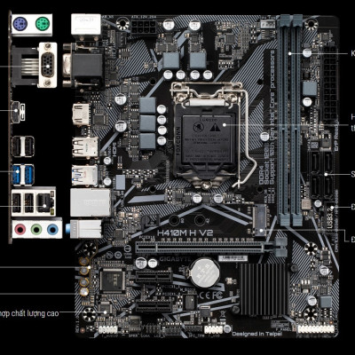 Mainboard Gigabyte H410M H V2 2.0 Socket LGA1200 - Hàng Chính Hãng 