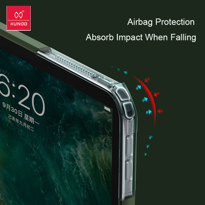 Ốp lưng thể thao chống sốc mỏng 8.8mm cho iPad Pro 11 2021 Chip M1 / iPad Pro 11 2020 hiệu XUNDD Beetle Series Gen 2 mặt lưng trong suốt viền màu chết liệu TPU bảo vệ toàn diện - hàng nhập khẩu