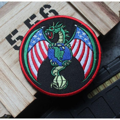 Patch vải velcro rồng Mỹ dán ba lô, nón , quần áo , túi xách