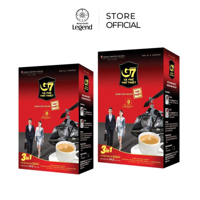 Combo 2 Hộp Cà Phê Hòa Tan G7 3in1 Trung Nguyên – Hộp 18 Gói – Cà Phê Sữa Hòa Tan Tiện Lợi, Đậm Vị Việt