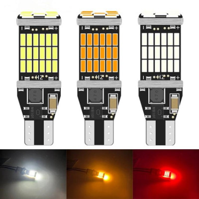 Đèn LED xi nhan ô tô T15 Bóng Đèn LED Lùi Xe Siêu Sáng T15 W16W 921 45 SMD 4014  cho ô-tô