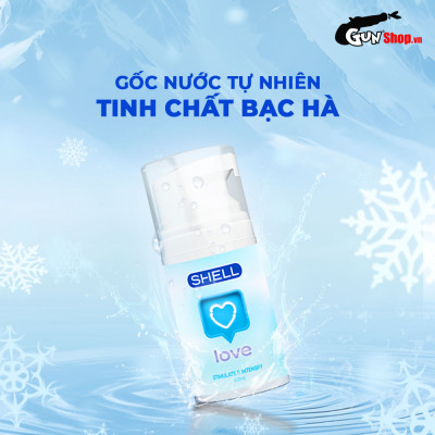 Gel bôi trơn tăng khoái cảm nữ Shell Love Blue - Chai 50ml