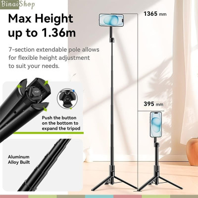 Ulanzi MG-002 / MG-003 - Tripod MiNi Có MagSafe N52, Bluetooth Remote, Hỗ Trợ Xoay 360 Độ Cho Điện Thoại - Hàng Chính Hãng