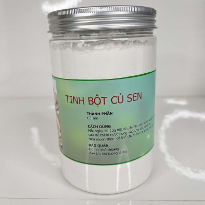 Tinh Bột Củ Sen 100% Nguyên Chất - Cung cấp đầy đủ dưỡng chất cho cơ thể ( Hủ 100gr)