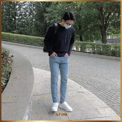 ÁO LEN WASHABLE THỜI TRANG NAM HÀN QUỐC 006017 (2 MÀU) - BE