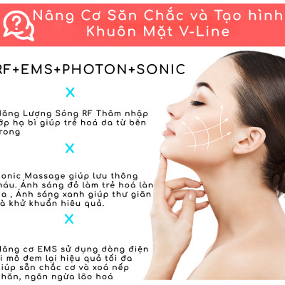 Máy điện di tinh chất siêu âm 3in1, bổ xung ION, nâng cơ EMS, Ánh sáng Photon trẻ hoá da Nanotime BEAUTY F65I BẢO HÀNH CHÍNH HÃNG 2 NĂM