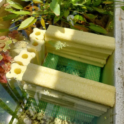 16 Thanh sứ lọc hoa mai LOẠI TO 16X4X4cm vật liệu lọc nước bể cá cao cấp 