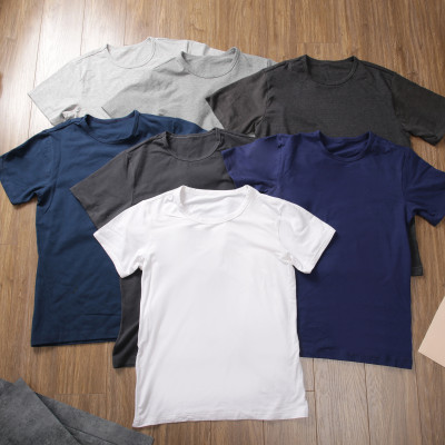 ÁO THUN BODY NAM 100% COTTON THIÊN NHIÊN - XÁM LÔNG CHUỘT