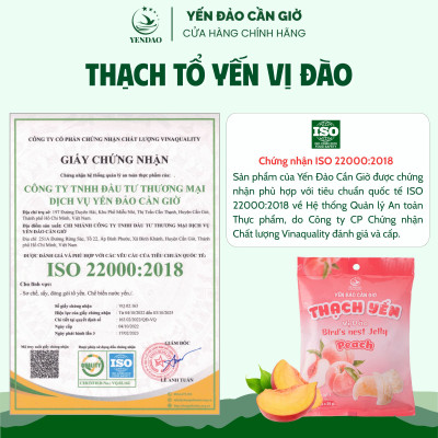 Yến Đảo - Thạch Tổ Yến Vị Đào Hương Vị Trái Cây Tươi Ngon, Dinh Dưỡng Cho Cả Gia Đình
