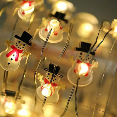 Dây Đèn Led 20 Bóng Họa Tiết Người Tuyết Dài 2M