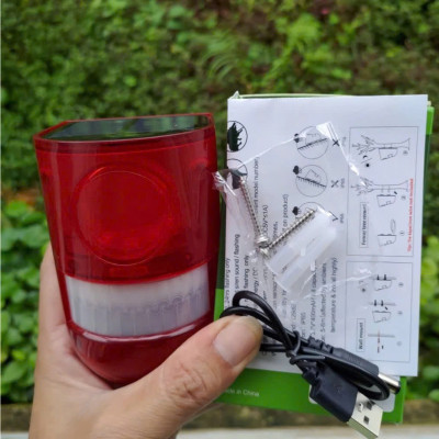 Báo Động Chống Trộjm Hồng Ngoại Loại Xịn – Không Dây, Dùng Pin Năng Lượng Mặt Trời Tiện Lợi, đèn trang trí