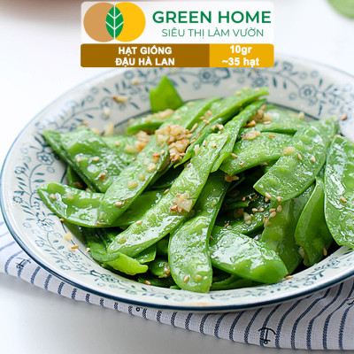 Hạt Giống Đậu Hà Lan Greenhome, Gói 10gr~35 hạt, Dễ Trồng, Nảy Mầm Cao, Thu Hoạch Nhanh, Năng Suất Cao T18