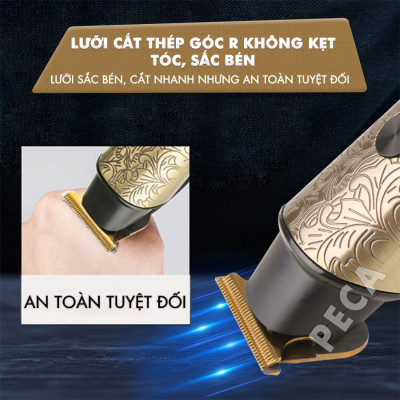 Tông đơ chấn viền Kemei KM-2185 điều chỉnh 2 mức tốc độ, công suất mạnh màn hình LCD tiện lợi - Hàng chính hãng