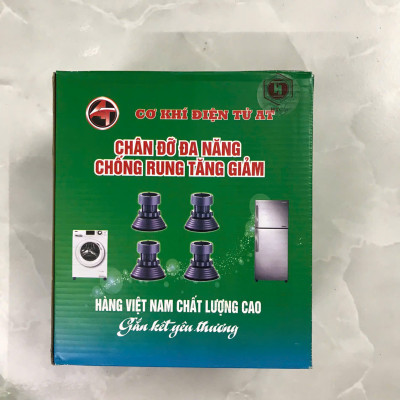 Bộ 4 Chân Kê Máy Giặt Chống Rung, Điều Chỉnh Được Độ Cao, Đế Chống Ồn Máy Giặt, Máy Sấy, Hàng chính hãng