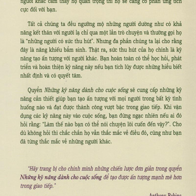Những Kỹ Năng Dành Cho Cuộc Sống