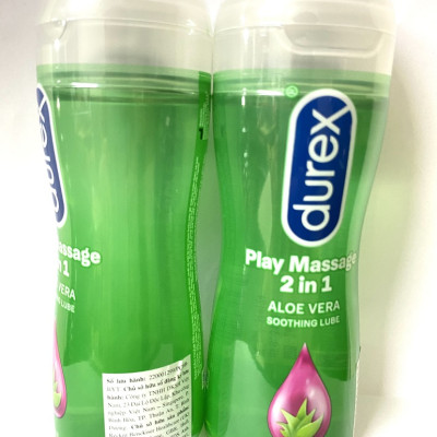 Gel Gốc Nước Durex Play Massage 2 In 1 (200ml) - Mùi Lô Hội - Nhập Khẩu Thái Lan