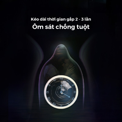 Bao cao su Shell Invisible siêu mỏng, chống tuột, kéo dài thời gian - Hộp 3 cái | SHELL CHÍNH HÃNG