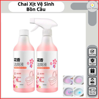 CHAI XỊT TẨY RỬA NHÀ VỆ SINH DẠNG BỌT MÙI HOA ANH ĐÀO 500ml Làm Sạch