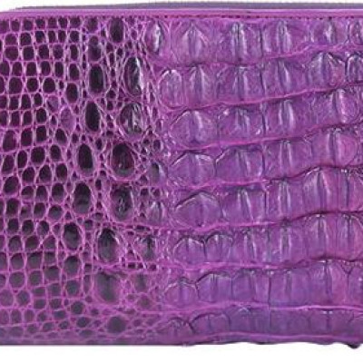 Ví Nữ Da Cá Sấu Nhiều Ngăn Huy Hoàng HT3274 (11 x 22 cm) - Tím