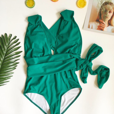 Bikini Liền Tam Giác Nữ Xẻ Sâu Ngực Quyến Rũ