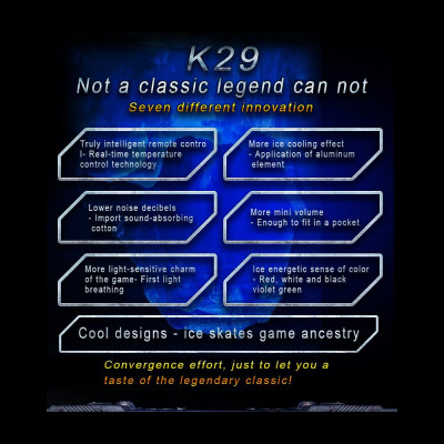 Quạt làm mát máy tính xách tay COOLCOLD K29 điều khiển nhiệt độ thông minh