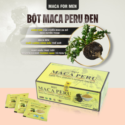 Sâm Bột Maca Peru màu Đen (Lepidium Meyenii)