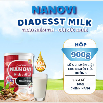 COMBO TIẾT KIỆM 1 hộp sữa non Nanovi Diabest Milk tặng 1 hộp Thực Dưỡng 900g