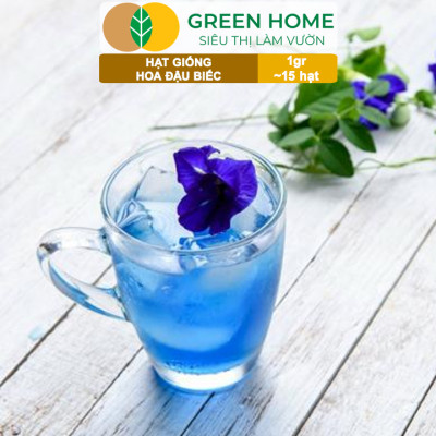 Hạt Giống Hoa Đậu Biếc Greenhome, Gói 1gr~15 hạt, Sai Hoa, Màu Rực Rỡ, Dễ Trồng Quanh Năm, Nảy Mầm Cao H06