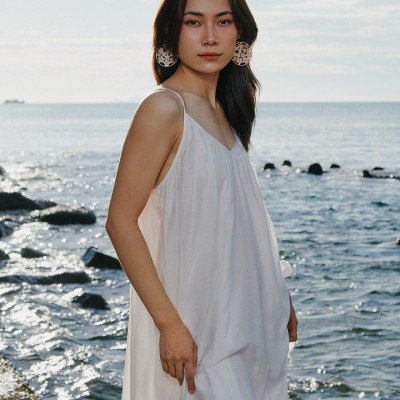 Đầm Midi Hai Dây Mây DRE192 thời trang thiết kế Hity