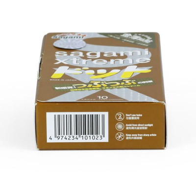 Bao Cao Su Có Gai Mềm Sagami Xtreme Feel Up (Hộp 10 Chiếc) - Tặng Bao Cao Su Tặng Bcs Jex Glamourous Butterfly (1 Chiếc) - Hàng Chính Hãng 100% - Che Tên Sản Phẩm - SHOP ADAM