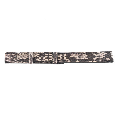HJ8307-08-09 - Dây đồng hồ Huy Hoàng da trăn size 12, 14 màu da nguyên thủy, đen, nâu