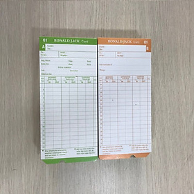 2 xấp thẻ giấy chấm công chất lượng cao - Hàng nhập khẩu