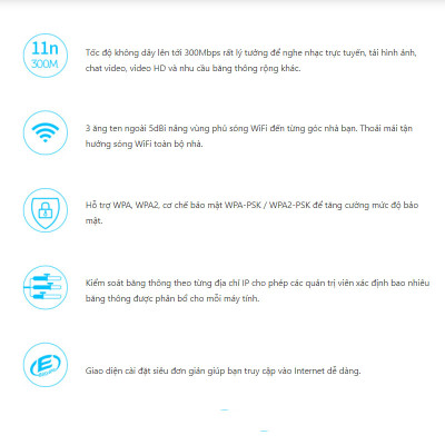 Bộ phát wifi không dây 3 râu kích sóng repeater Wireless Router F3 Tenda hàng chính hãng