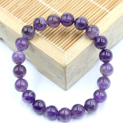 Vòng Tay Phong Thủy Đá Thạch Anh Tím 8MM