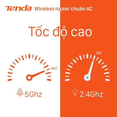 Thiết bị phát Wifi Tenda AC6 Chuẩn AC 1200Mbps - Hàng Chính Hãng