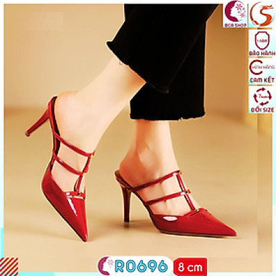 Giày cao gót nữ 8cm RO696 ROSATA, thiết kế mũi nhọn thời trang, thanh lịch tại BCASHOP