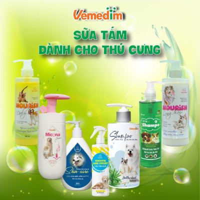 Vemedim NOURISH NIPPY - Nước hoa dành cho chó, mùi thơm nhẹ nhàng, dưỡng lông, khử mùi, chai 10ml/chai 50ml