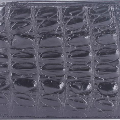 Bộ Ví & Thắt Lưng Nam Da Cá Sấu Gai Đuôi Huy Hoàng HT2207-HT4210 (23 x 11,5 cm) - Đen
