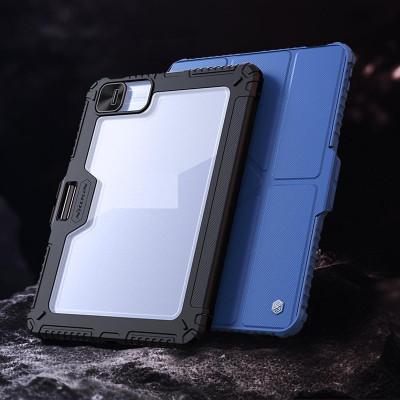 Bao da cho iPad Pro 11 inch M4 2024 / iPad Pro 13 inch M4 2024 Nillkin Bumper Leather Case Pro (Có khe cắm bút) - Hàng chính hãng