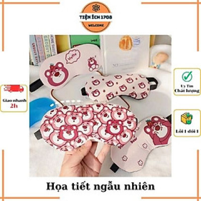 Bịt mắt ngủ có túi giải nhiệt làm mát mắt - Mẫu ngẫu nhiên