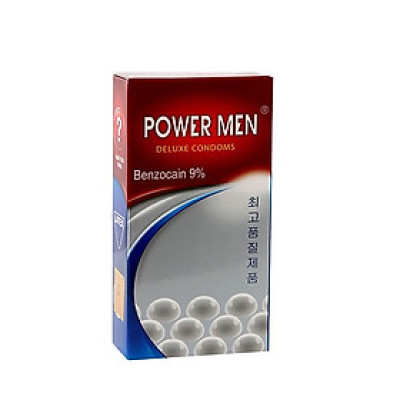 Bao Cao Su Chống Xuất Tinh Sớm Power Men Ngọc Trai - 12s - Che Tên Sản Phẩm