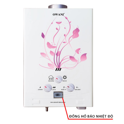 Bình Tắm Dùng Gas OWANI D-322 Ống Đồng 8MM - Hàng Chính Hãng