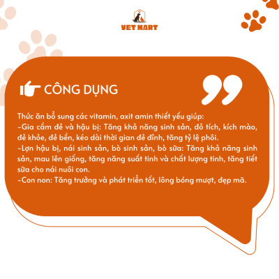 [Gói 1KG] Five ADE Plus hỗ trợ tăng tỉ lệ Ấp Nở, Thụ Thai, Tăng Sản Lượng Trứng cho Lợn, Bò, Gà - Fivevet