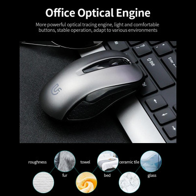 Combo 106 phím Bàn phím uFound R-756  truyền tải 2.4G + Chuột không dây 1200DPI cho Văn phòng Doanh nghiệp